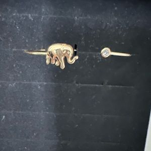 Elephant and faux diamond